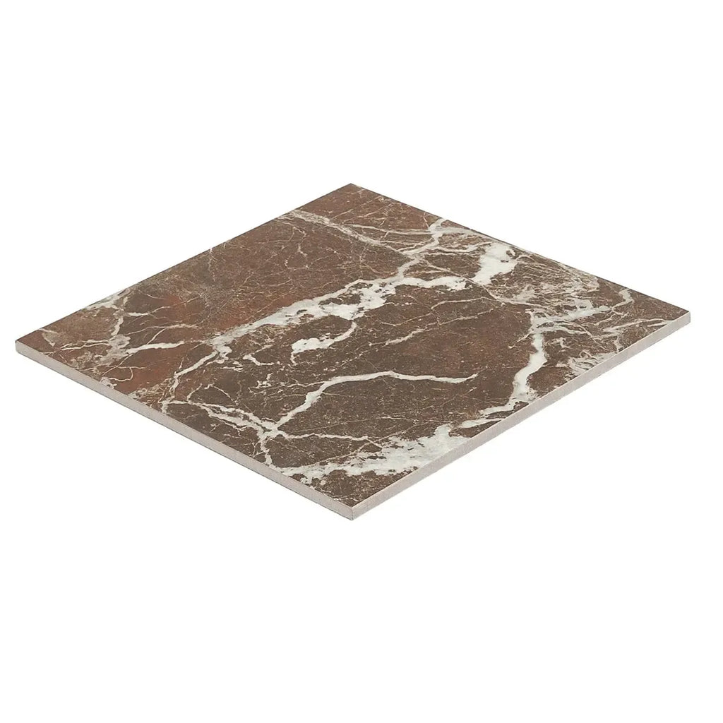Boldara Rosso Marble Look Porcelain Tile 12x12 | Tile Club