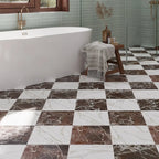 Boldara Rosso Marble Look Porcelain Tile 12x12 | Tile Club