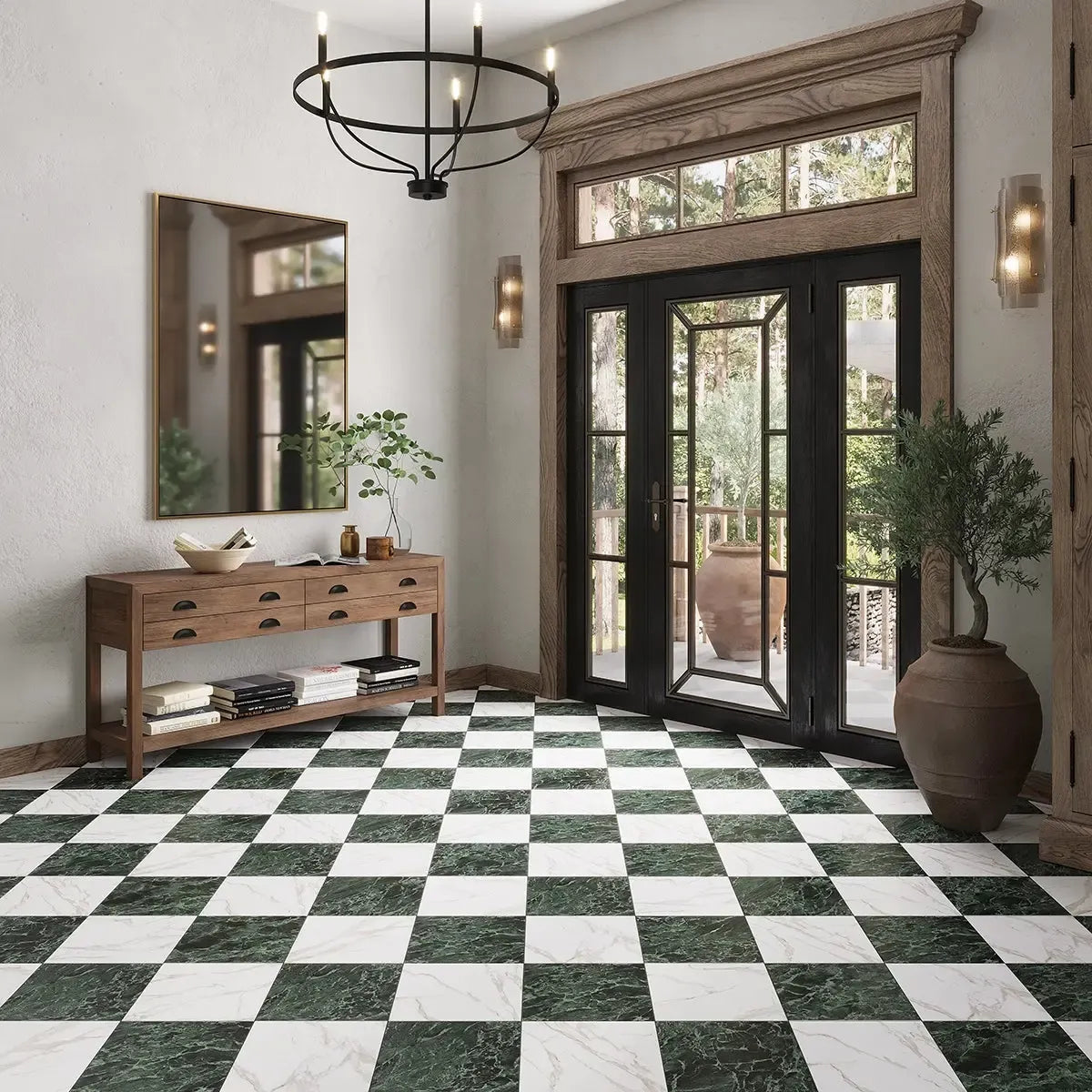 Boldara Verde Marble Look Porcelain Tile 12x12 | Tile Club