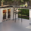 Boulevard Nero Marquina And Carrara Marble Mosaic Tile | Tile Club
