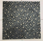 Breeze Gray Glass & Metal Mosaic Tile | Tile Club