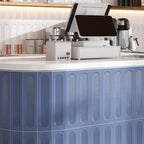 Brio Blue Dot 3D Ceramic Subway Tile Sample | Tile Club