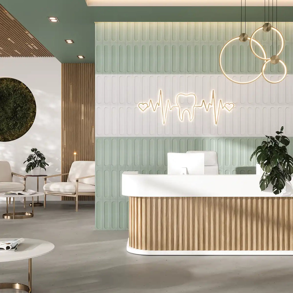 Brio White Dot 3D Ceramic Subway Tile Sample | Tile Club
