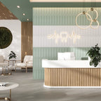 Brio White Dot 3D Ceramic Subway Tile Sample | Tile Club