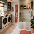 Brio White and Sage Dash 3D Ceramic Subway Tile | Tile Club