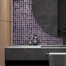 Brushed Plum Squares Glass Pool Tile | Tile Club