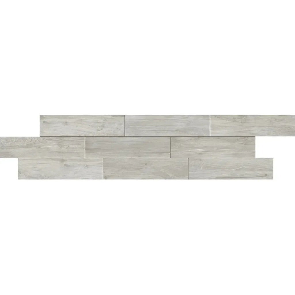 アトリエGG BRANCHDATE WH 19½ Bryce Ash Gray Wood-Look 8x32 Porcelain Tile | Tile Club