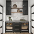 Calacatta Gold 3X6 Honed Marble Tile Pantry Wall 