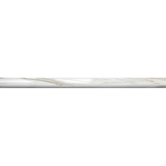 Calacatta Gold Marble Pencil Liner Polished
