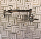 Square Weave Calacatta Gold & Thassos Mosaic Tile | Tile Club