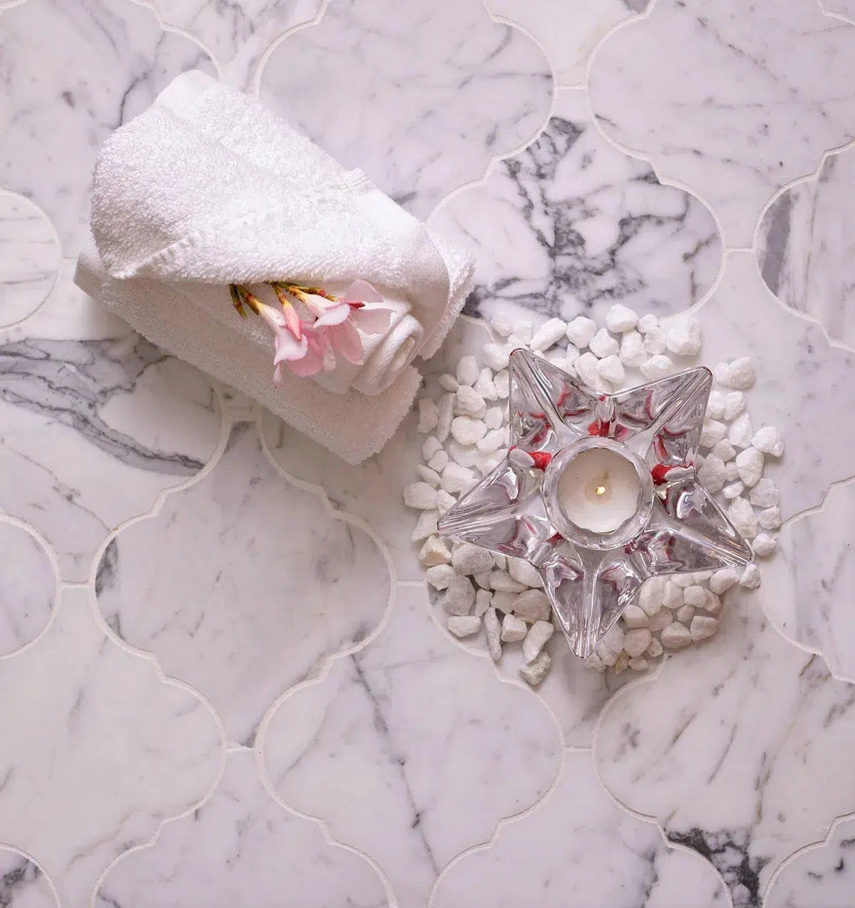 Calacatta Lantern Marble Mosaic Tile for Kitchen