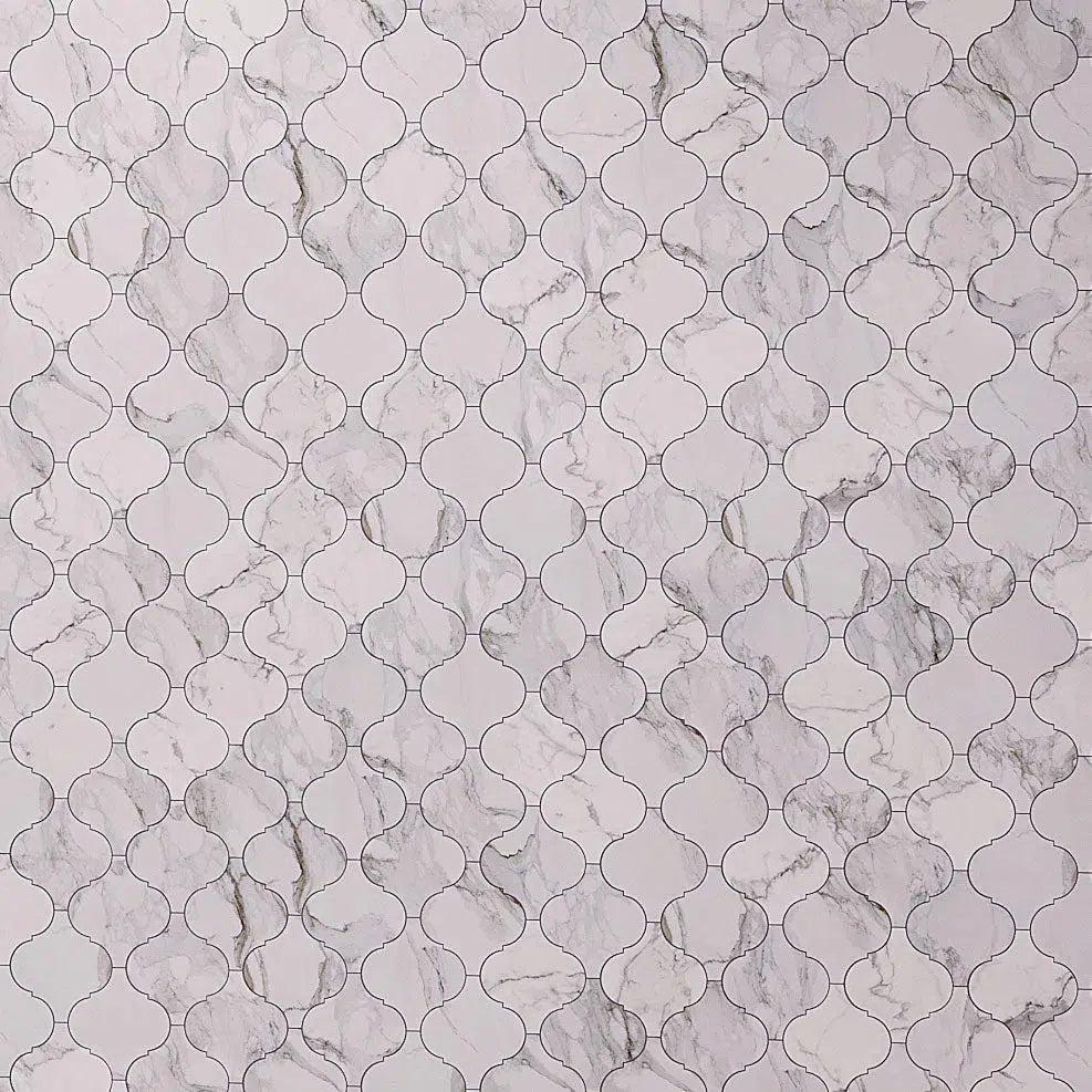 Arabesque Moroccan Calacatta Marble Tile 