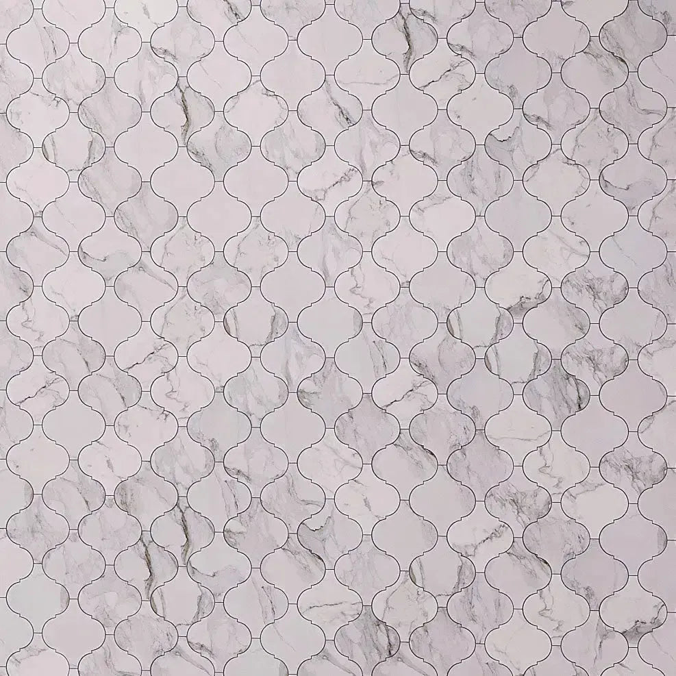 Arabesque Moroccan Calacatta Marble Tile 
