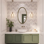 Calacatta Monet Neutral Fletching Marble Mosaic Tile | Tile Club