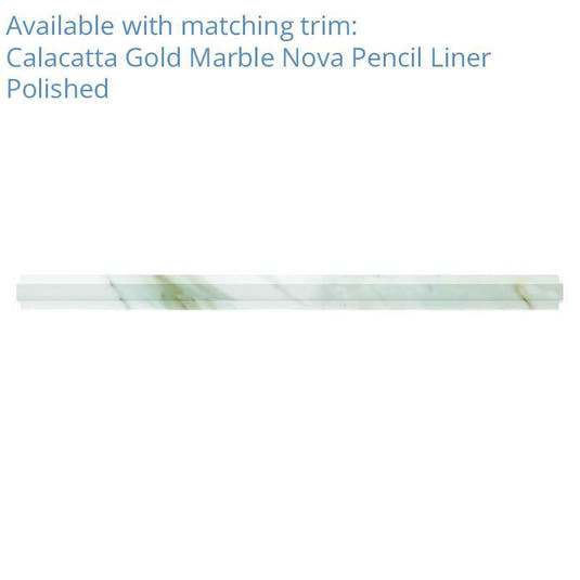 Calacatta Gold 12X24 Polished Marble Tile | Tile Club