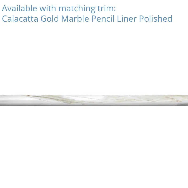 Calacatta Gold Arabesque Marble Mosaic Tile | Tile Club