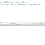 Calacatta Gold Polished Marble Subway Tile 4X12 | Tile Club