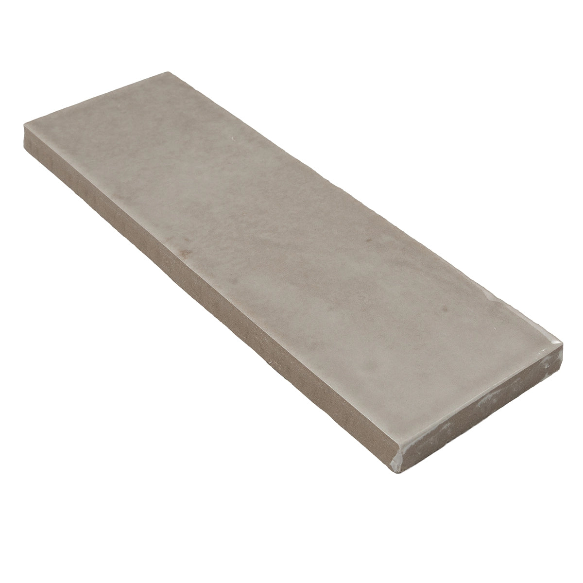Calta Pearl Gray Gloss Porcelain Subway Tile 2x6 | Tile Club