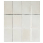 Calta White Matte Porcelain Tile 4x6 | Tile Club