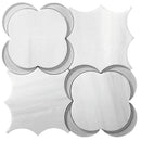 11.1" x 11.1" Camelia Dolomiti Bianco & Glass Mosaic Tile | Tile Club 