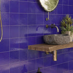 Camila Glossy Blue Porcelain Square TIles