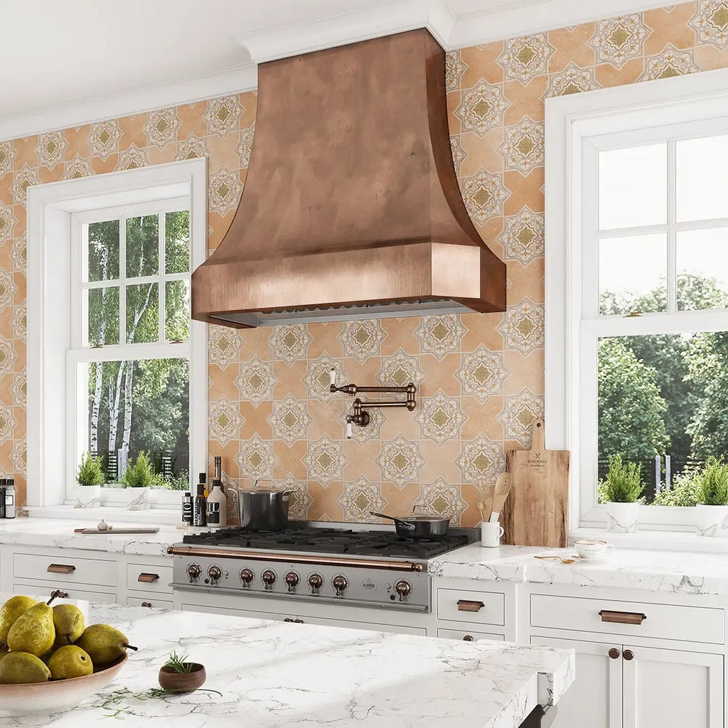 Camila Terra Cotta Cross Porcelain Tile | Tile Club