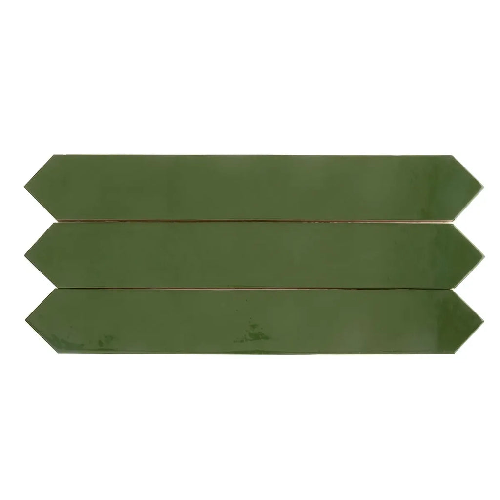 Camila Green Picket Porcelain Tile | Tile Club