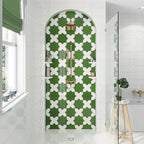 Camila Green Star Porcelain Tile | Tile Club