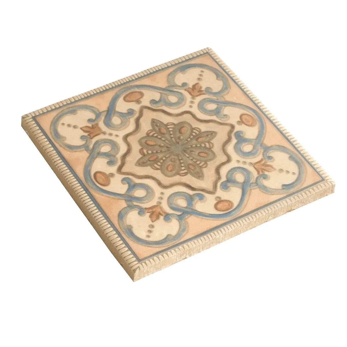 Camila Scrollwork Square Porcelain Tile | Tile Club