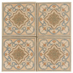 Camila Scrollwork Square Porcelain Tile | Tile Club