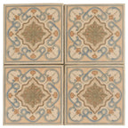 Camila Scrollwork Square Porcelain Tile | Tile Club
