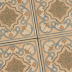 Camila Scrollwork Square Porcelain Tile | Tile Club