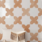 Camila Terra Cotta Cross Porcelain Tile | Tile Club