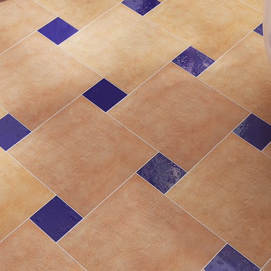 Camila Royal Blue Square 5.9x5.9 Porcelain Tile | Tile Club