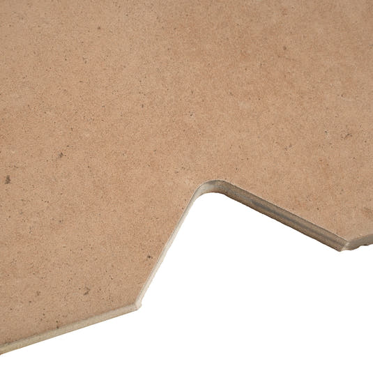 Camila Terra Cotta Notch Porcelain Tile | Tile Club