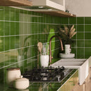 Camila Green Square 5.9x5.9 Porcelain Tile | Tile Club
