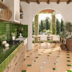 Camila Green Square 5.9x5.9 Porcelain Tile | Tile Club