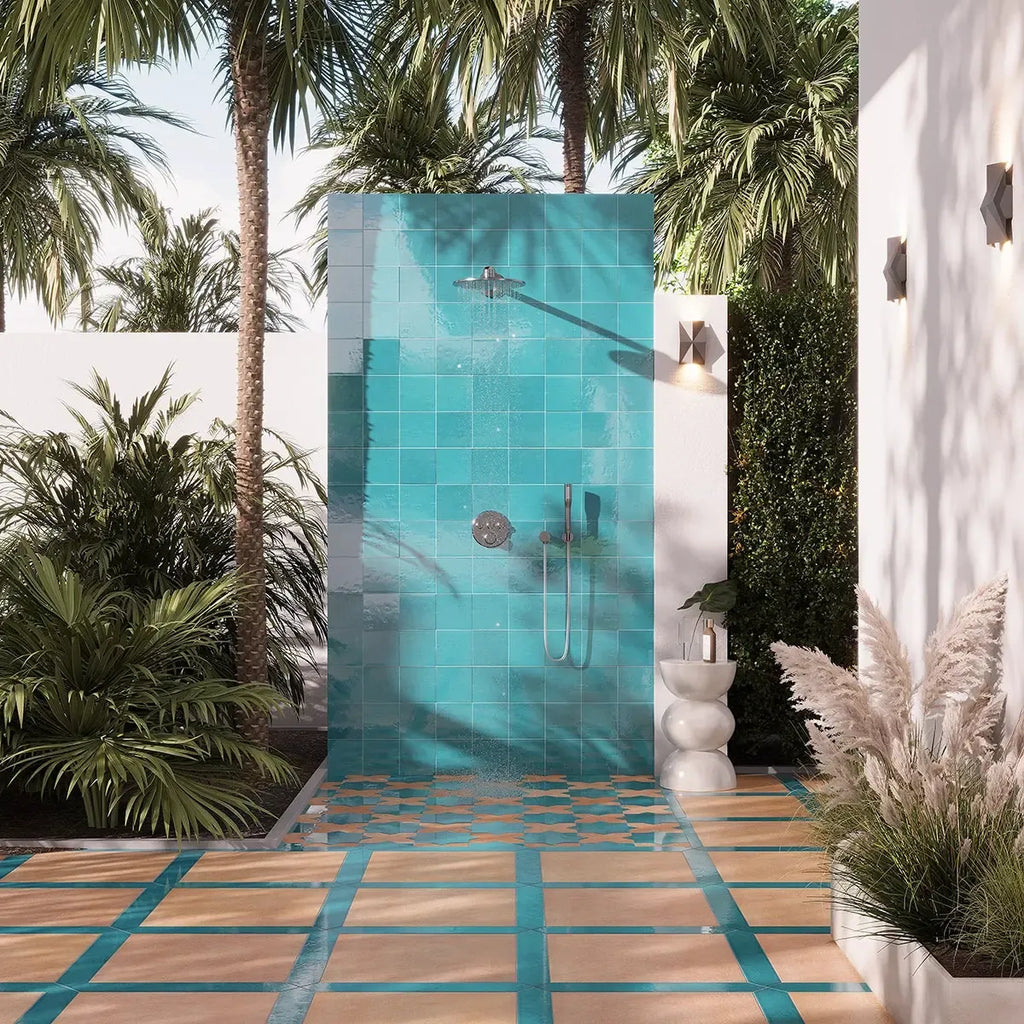 Camila Turquoise Square 5.9x5.9 Porcelain Tile | Tile Club