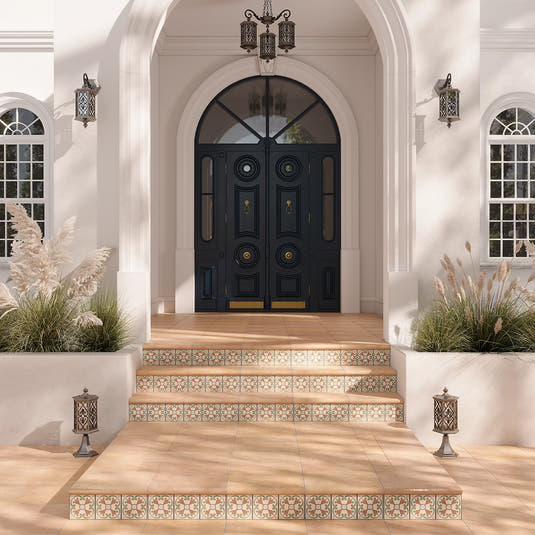 Camila Quattro Square Porcelain Tile | Tile Club
