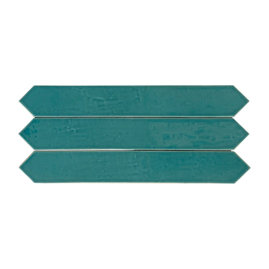 Camila Turquoise Picket Porcelain Tile | Tile Club