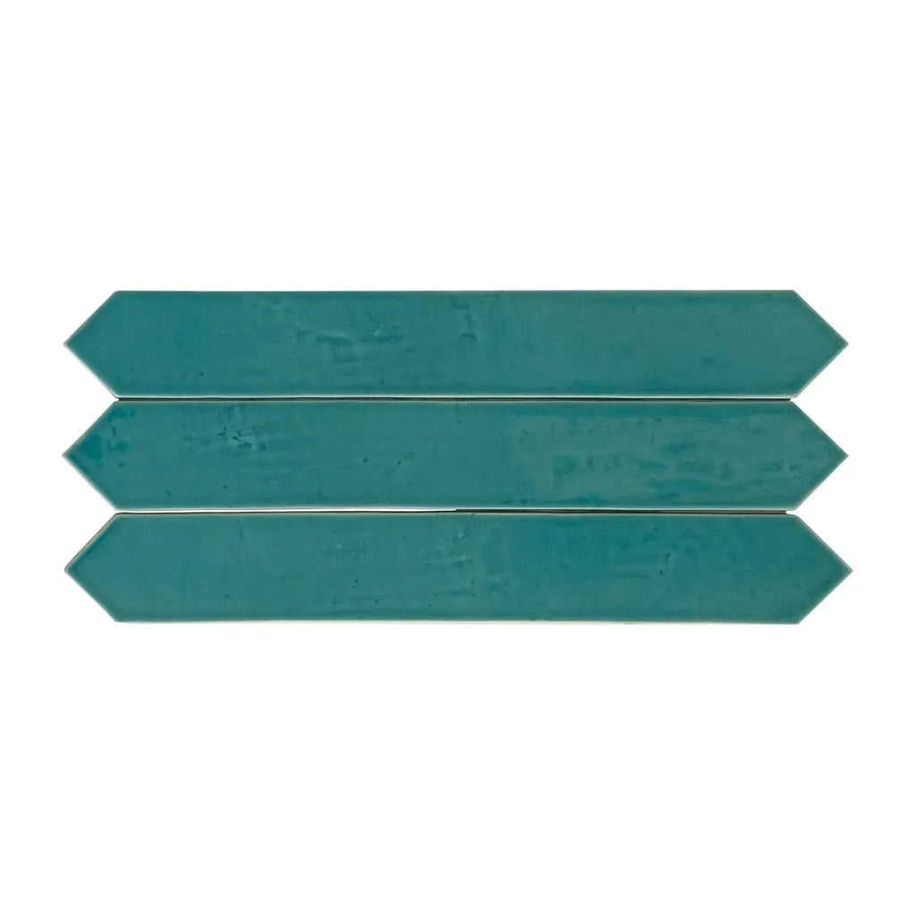 Camila Turquoise Picket Porcelain Tile | Tile Club