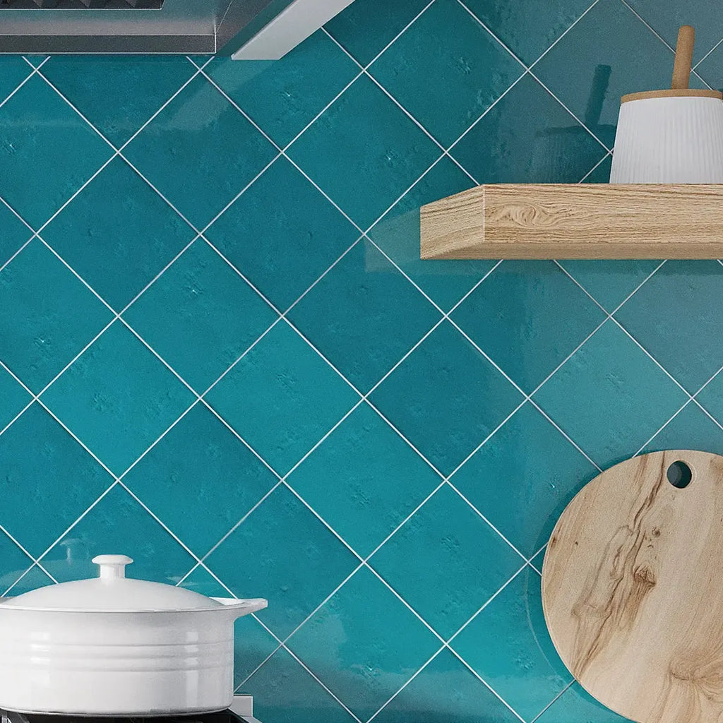 Camila Turquoise Square 5.9x5.9 Porcelain Tile | Tile Club
