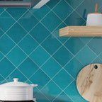 Camila Turquoise Square 5.9x5.9 Porcelain Tile | Tile Club