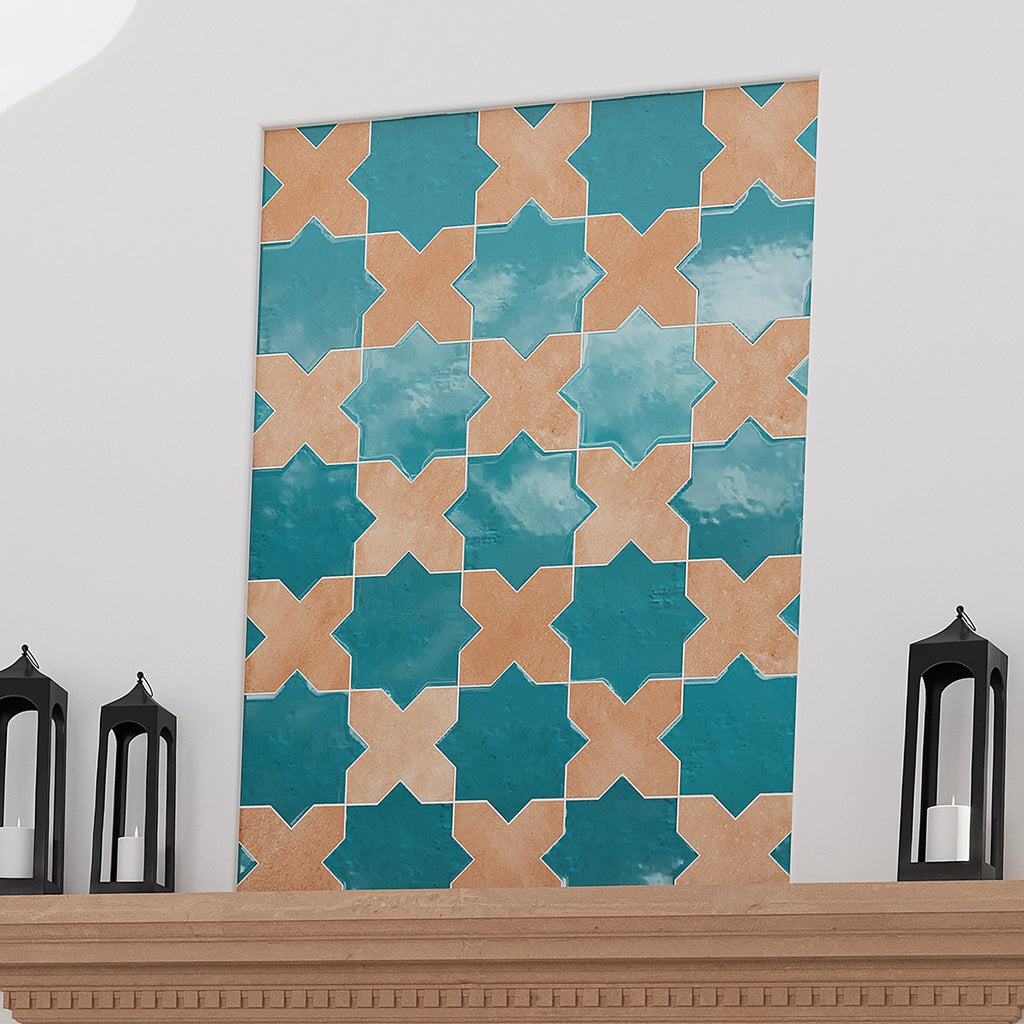 Camila Terra Cotta Cross Porcelain Tile | Tile Club