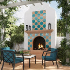 Camila Turquoise Star Porcelain Tile | Tile Club