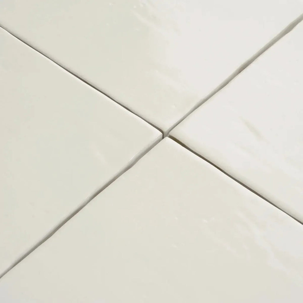 Adjustable Tile Square Camila White Square 5.9x5.9 Porcelain Tile | Spanish Tile for Floors ...