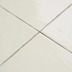 Camila White Square 5.9x5.9 Porcelain Tile | Tile Club