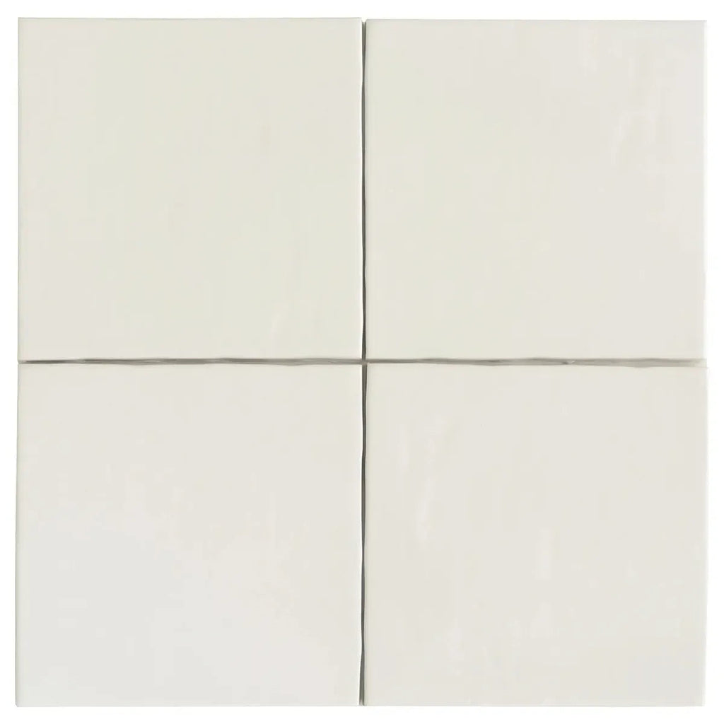 Camila White Square 5.9x5.9 Porcelain Tile | Tile Club