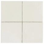 Camila White Square 5.9x5.9 Porcelain Tile | Tile Club