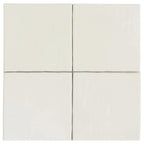 Camila White Square 5.9x5.9 Porcelain Tile | Tile Club